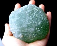 NATURAL RARE GREEN CUBE LADDER-LIKE FLUORITE CRYSTAL MINERAL SPECIMEN  593g picture