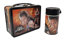 NECA Lara Croft Tomb Raider Metal Lunch Box Drink Thermos 2001 Limited Edition picture