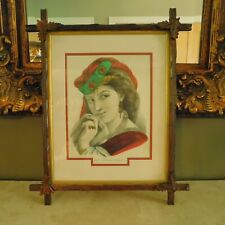 ANTIQUE 1800's CURRIER & IVES LITHOGRAPH entitled MY SWEETHEART / FRAMED MATTED picture