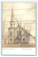 c1905 Baptist Church Plantsville Connecticut CT RPPC Photo Antique Postcard picture