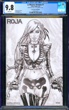 La Muerta Devious #1 EBAS Pearl Linen Roja Edition Coffin Comics 2023 CGC 9.8 picture