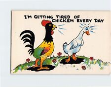 Postcard I'm Getting Tired Of Chicken Every Day, Greetings From Lorain, Ohio picture