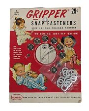Antique Vintage Gripper Snap Fasteners Scovill Infant Toddler Pajama Hardware picture