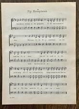 PHI GAMMA DELTA Fraternity Vntg Song Sheet c 1921 