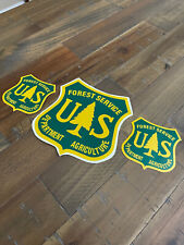 US FOREST SERVICE DEPT AGRICULTURE STICKERS DECALS LOT OF 3 LAMINATED QUALITY picture