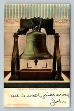 Philadelphia PA, Liberty Bell, Display, Pennsylvania c1907 Vintage Postcard picture