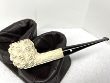 KAYWOODIE Coral White Briar Apple Sitter w Intact 4 Hole Stinger & Exc Stem picture