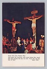 Postcard Scene from Zion Passion Play Jesus on the Cross Crucifixion Illinois picture