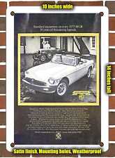 METAL SIGN - 1975 MG MGB 50 Years of Thundering Legends picture
