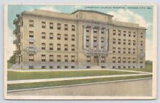 State View~Kansas City MO~Christian Church Hospital~Fire Escape~1924 Postcard picture