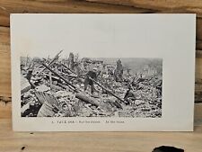 Antique 1918 War Unposted Postcard Vaux In Ruins W152 picture