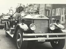 AfF) Found Photo Photograph Fire Truck Engine Ladder Town Bank New Jersey NJ picture