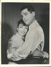 1959 Press Photo Actor Hal March posed with unitenfieded woman. - hcb20368 picture