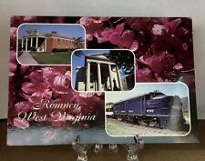 Postcard Romney West Virginia, School For The Deaf, Court House & Potomac Train picture