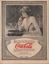 Coca-Cola - 1917 - Women Watching Tennis - Vintage Magazine Advertisement picture
