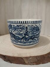 Vintage Currier and Ives Blue & White Fashionable Turnouts Mug, Quantity of 1 picture