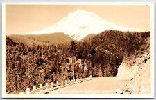 RPPC Winter Mt. Hood, Oregon Highway 108 OR 1930's Eddy picture
