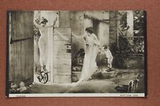 🚲Tsarist Russia postcard 1906s Nude Goddess FORTUNE Wheel. Mom. Boy. Old Toy picture