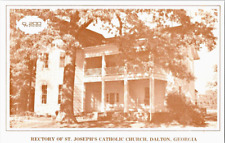 Rectory St Joseph's Catholic church Dalton Georgia postcard a44 picture