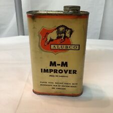 VTG Alubco M-M Improver Paper Label Tin Can Buffalo Full RARE Dayton Ohio picture