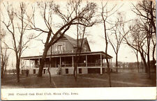 Vtg 1910s Council Oak Boat Club Sioux City Iowa IA Postcard picture