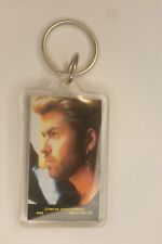 Rare George Michael Vintage Keychain  #K152 Two Sided Plastic 1988 picture
