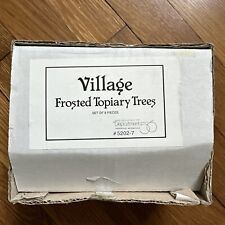 VILLAGE FROSTED TOPIARY TREES - (set of 8)  - Dept 56 - 5202-7 picture