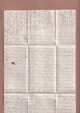 1853 2++ page Nottoway County Virginia letter w/ significant cross-hatching picture