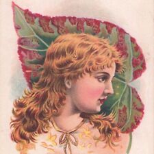 1880s Remsen Dry Goods Store J H Williams Millinery Victorian Trade Card #1 picture