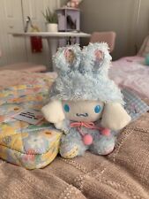 New Sanrio Easter Cinnamoroll In Bunny Costume Plushie Keychain 6” picture