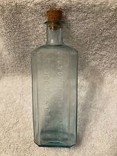 Antique Bottle, Victoria Dispensary, Hong Kong, Embossed with Cork, Empty, Rare. picture