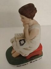 Vintage Saturday Evening Post Figurine 1973 Norman Rockwell The Daydreamer Woman picture