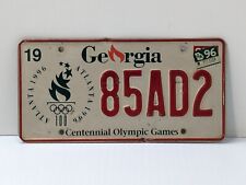 1995 1996 Georgia License Plate Centennial Olympic Games Atlanta Car Tag 85AD2 picture