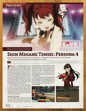 2009 Shin Megami Tensei Persona 4 PS2 Print Ad/Poster Authentic Video Game Art picture