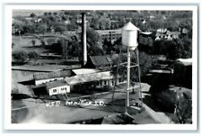 c1940's Aerial View Factory Water Tower Vermillion SD RPPC Photo Postcard picture