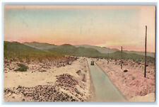1925 View Of Highway Towards Meyer's Canyon El Centro CA Handcolored Postcard picture