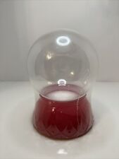 DIY Empty Glass Snow Globe Christmas Crafts Red Glass Base picture
