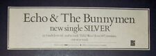 Echo & The Bunnymen Ocean Rain, Silver 1984 Small Poster Type Ad, Promo Advert picture