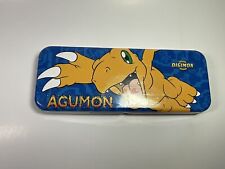 Rare 2000 DIGIMON Metal Tin Pencil Case AGUMON - Brand New in Sealed Packaging picture