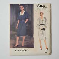 Vogue Patterns Paris Original Givenchy 1140 Dress Sewing Pattern Size 12 picture