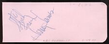 Harry James d1983 signed 2x5 autograph on 2-24-47 at CBS Playhouse Hollywood picture