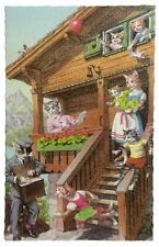 Alfred Mainzer Cats Postcard Belgium Anthropomorphic Mail Delivery Greeters picture