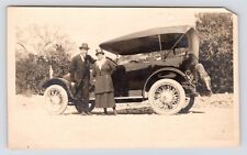 c1920s-1930s Model A Ford Luxury Classic Car Couple VTG Original Photo picture