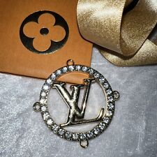1 Louis Vuitton SILVER tone Button Zipper pull 40mm 1,57inch large LV emblem picture