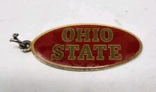Vintage OHIO STATE UNIVERSITY Buckeyes OSU Key Ring Keychain Enamel Metal READ picture