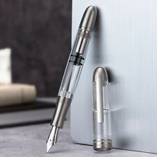 Asvine P36 Titanium Fountain Pen Piston Filling, Bock EF/F/M/B Nib Acrylic Pen picture