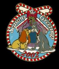 DLR Cast Holiday Christmas Season's Greetings 2002 Lady & Tramp Disney Pin 18334 picture