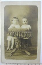 1920s RPPC Family Baby Vintage Found Postcard Studio Portrait Dressing Gowns picture