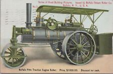 Advertising Postcard Buffalo Pitts Traction Engine Roller Buffalo NY 1912 picture