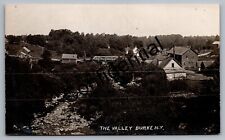 Real Photo The Valley & Village Burke NY Franklin County New York RP RPPC G213 picture
